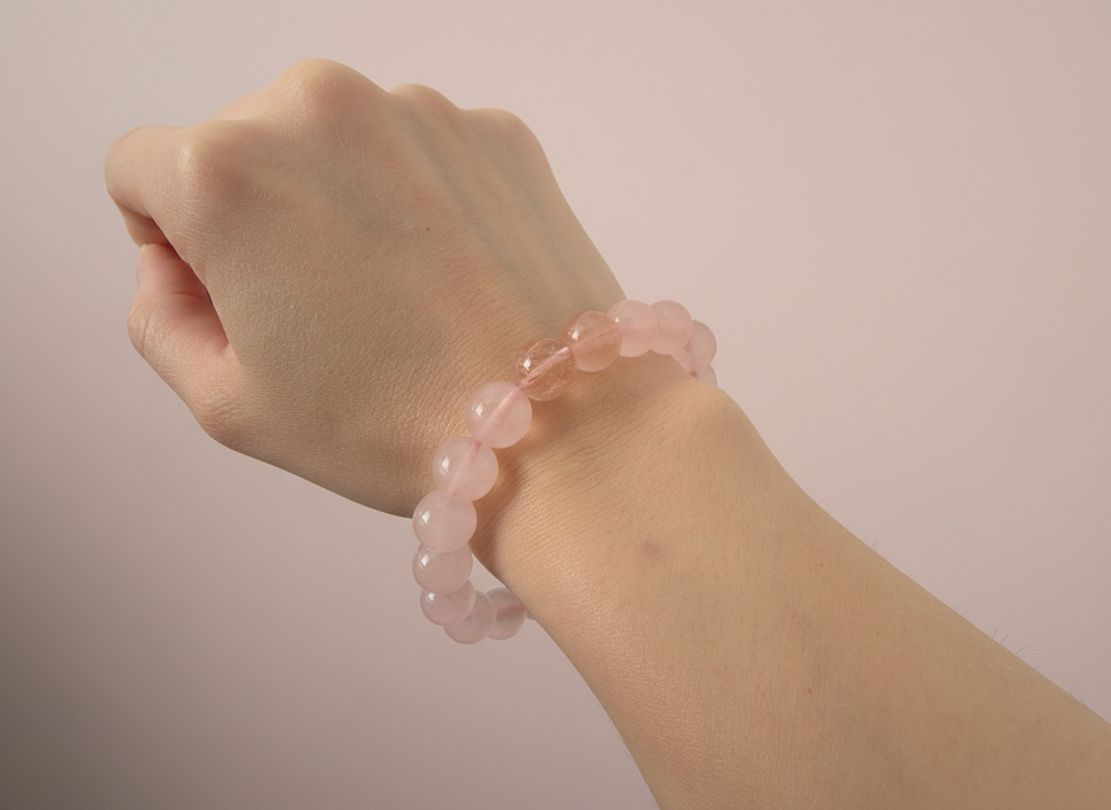 Natural Rose Crystal Red Rutilated Quartz (10mm-10.8mm)