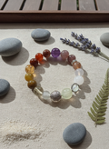Natural Multi-colours crystal bracelet (8mm-11.8mm)