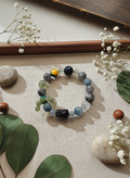Natural Multi-colour Rutilated Quartz Bracelet (7mm-11.8mm)