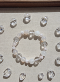 Natural Clear and Snow White Crystal White Moonstone (7mm-12mm)