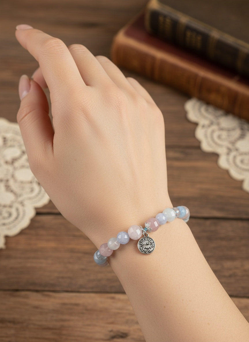 ARIES Muti Colour Morganite Bracelet (7mm,10mm)
