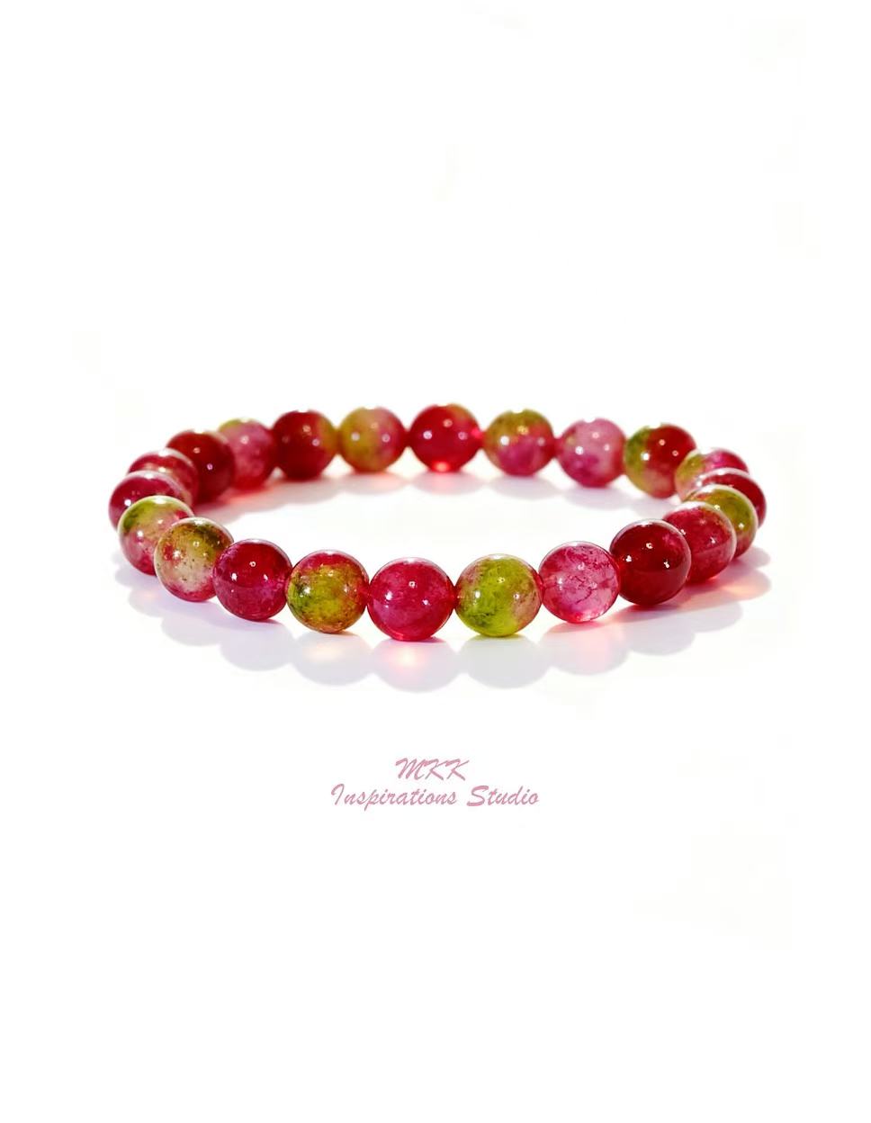 Dyed Multi Colour Agate Bracelet (8mm)