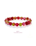 Dyed Multi Colour Agate Bracelet (8mm)