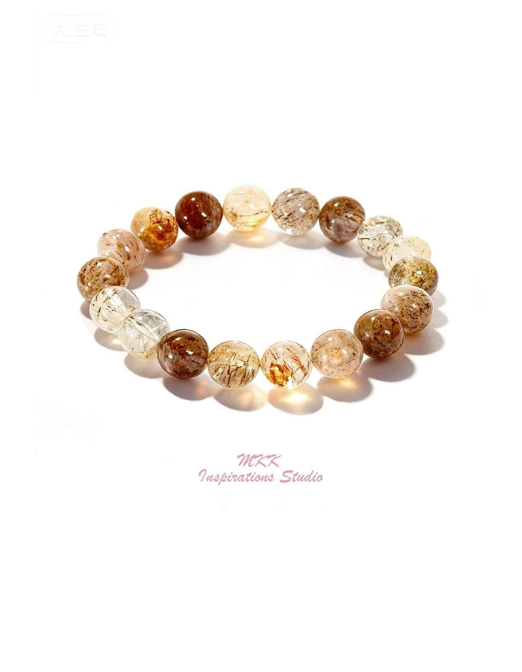 Natural Golden Rutilated Quartz (10mm)