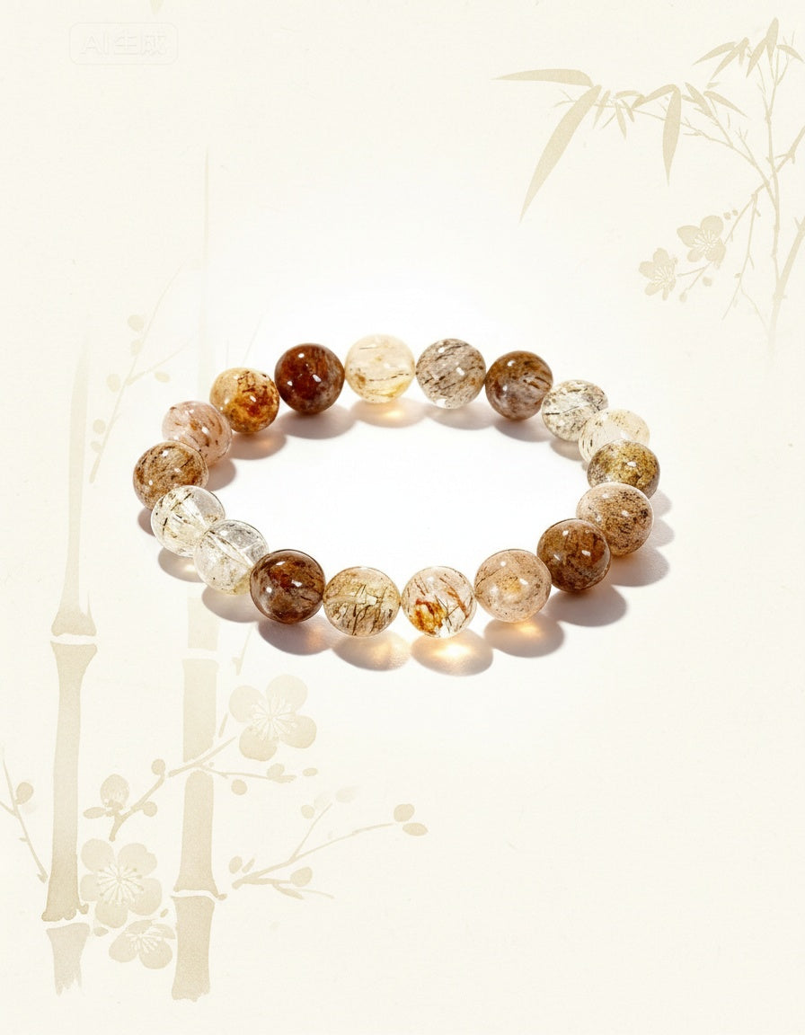 Natural Golden Rutilated Quartz (10mm)