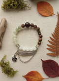 Natural Hotan Jade Sandalwood Bracelet (8mm,12mm)