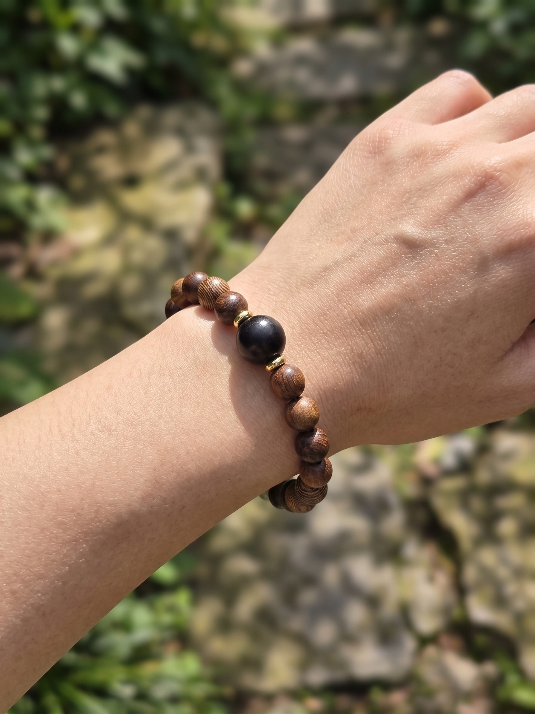 Natural SandalWood Hotan Jade (8mm,12mm)